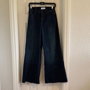 Frame Denim Dark Blue Wide Leg Jeans